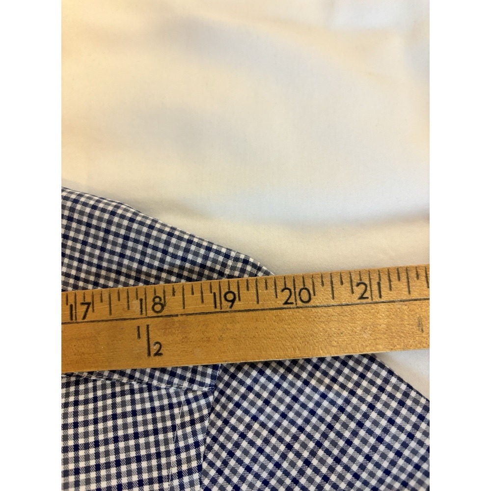 Charles Tyrwhitt Men's Shirt 16 1/2 34 Classic Fit Button Up Dress Bl/Gray Check - Picture 8 of 9